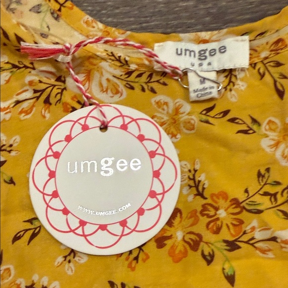 Umgee Mustard Floral Dress - Picture 3 of 6